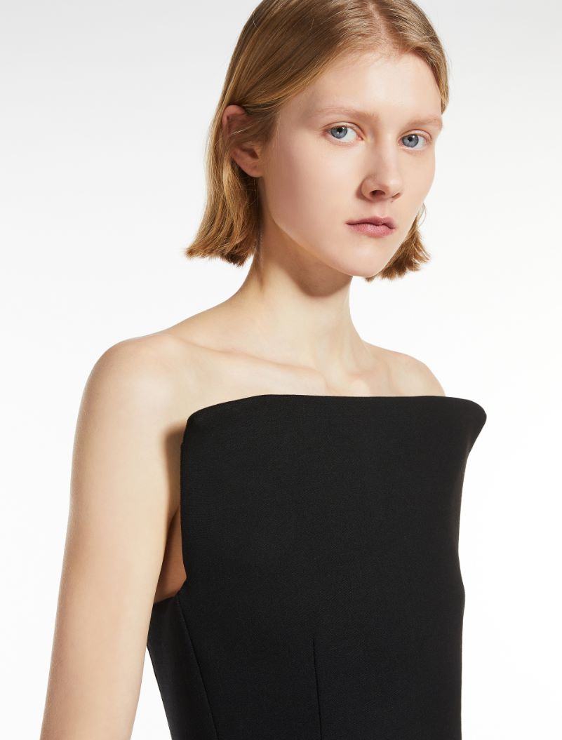 Long bustier dress - KLEPSYDRA CAPSULE - BLACK - Sportmax