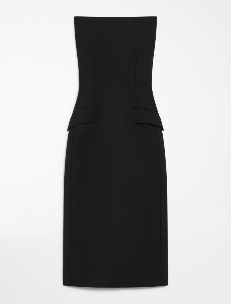 Long bustier dress - KLEPSYDRA CAPSULE - BLACK - Sportmax