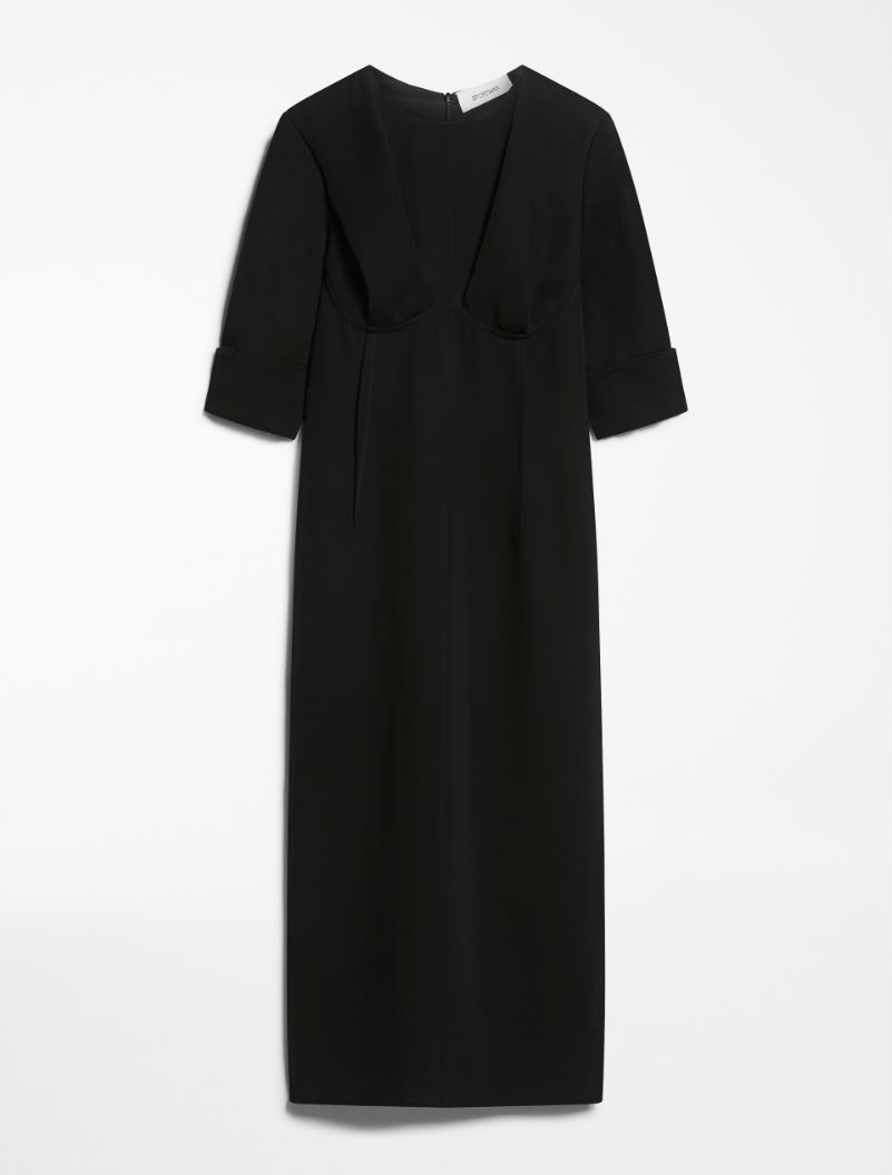 Matte satin dress - BLACK - Sportmax