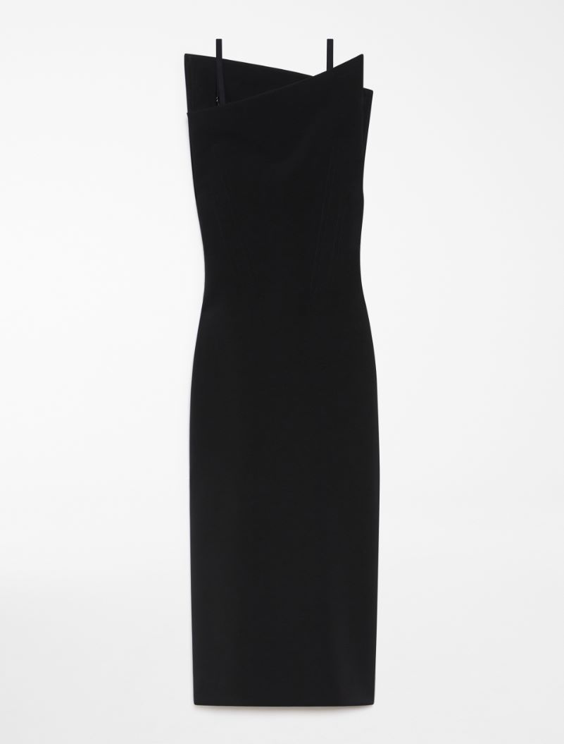 Asymmetrical dress - BLACK - Sportmax