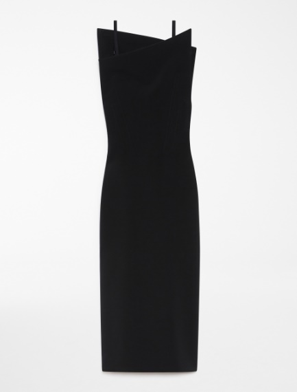 Asymmetrical dress - BLACK - Sportmax