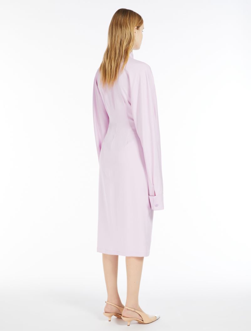 Kimono-sleeve shirt dress - MAUVE - Sportmax