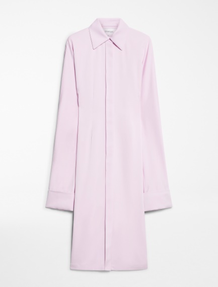 Kimono-sleeve shirt dress - MAUVE - Sportmax