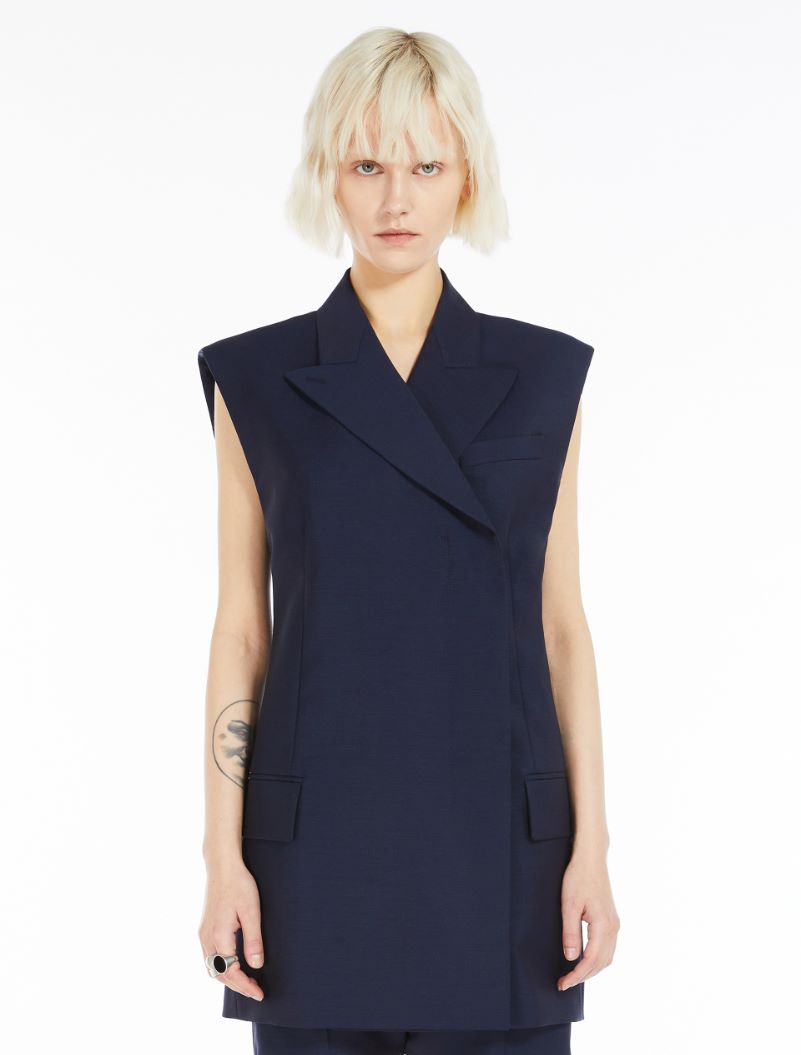 Sleeveless tailored blazer - ULTRAMARINE - Sportmax