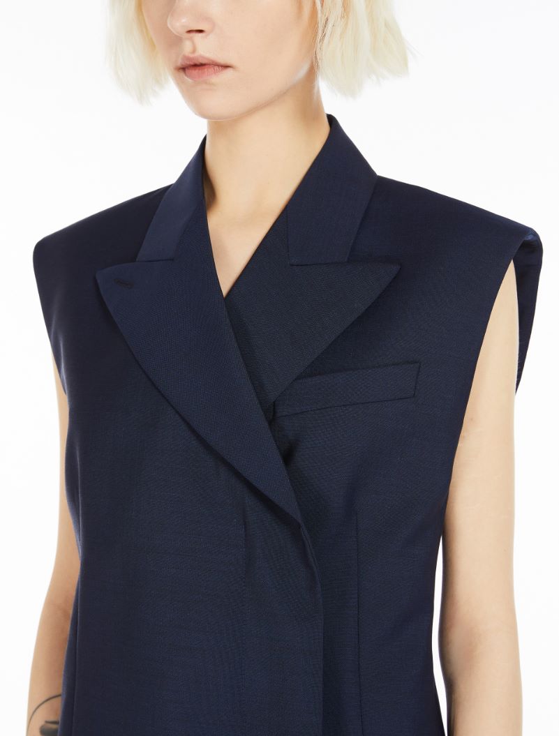 Sleeveless tailored blazer - ULTRAMARINE - Sportmax