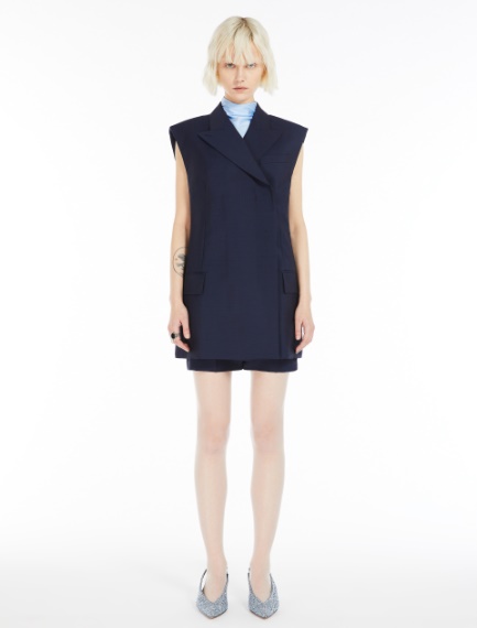 Sleeveless tailored blazer - ULTRAMARINE - Sportmax