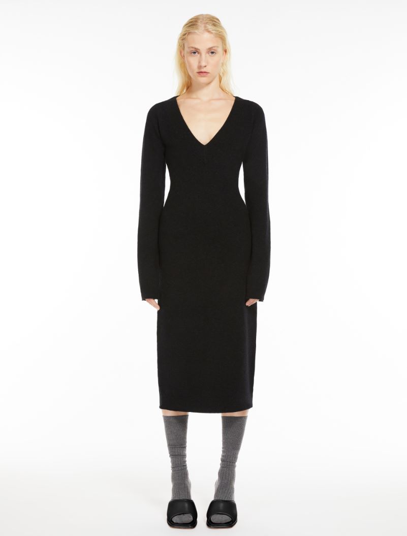 Cashmere blend-knit dress - BLACK - Sportmax