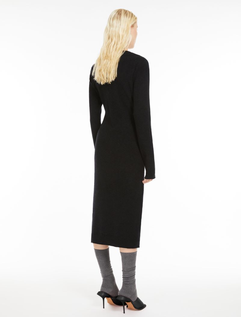 Cashmere blend-knit dress - BLACK - Sportmax