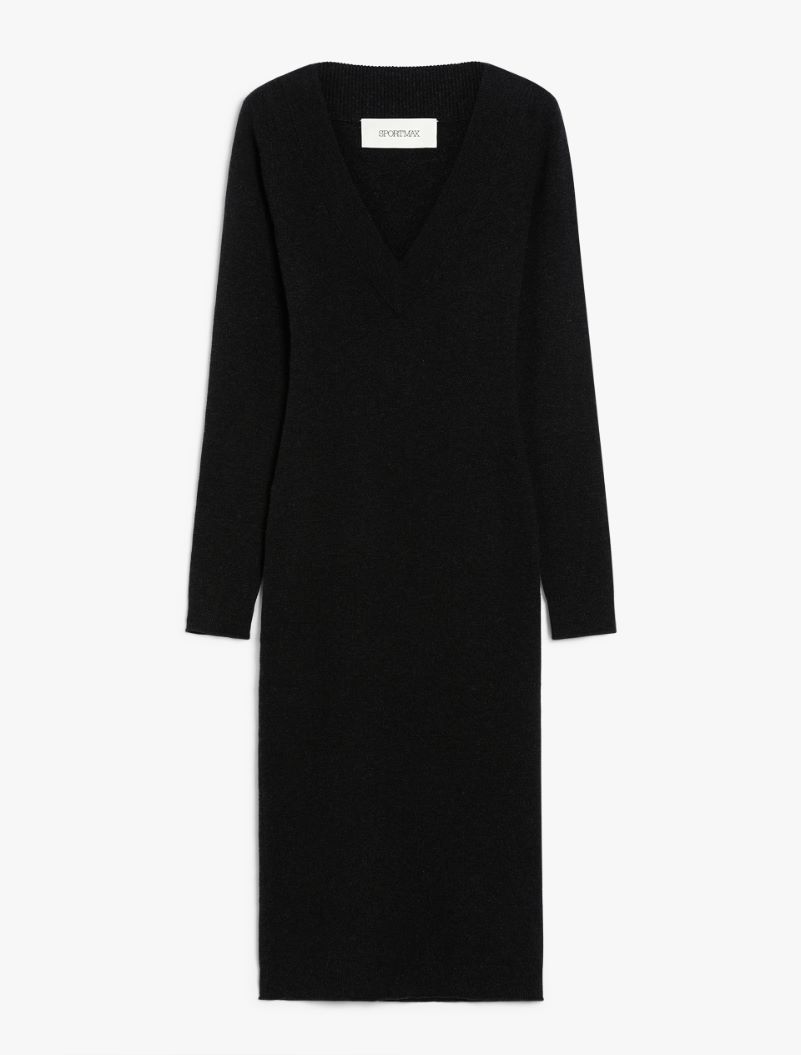 Cashmere blend-knit dress - BLACK - Sportmax