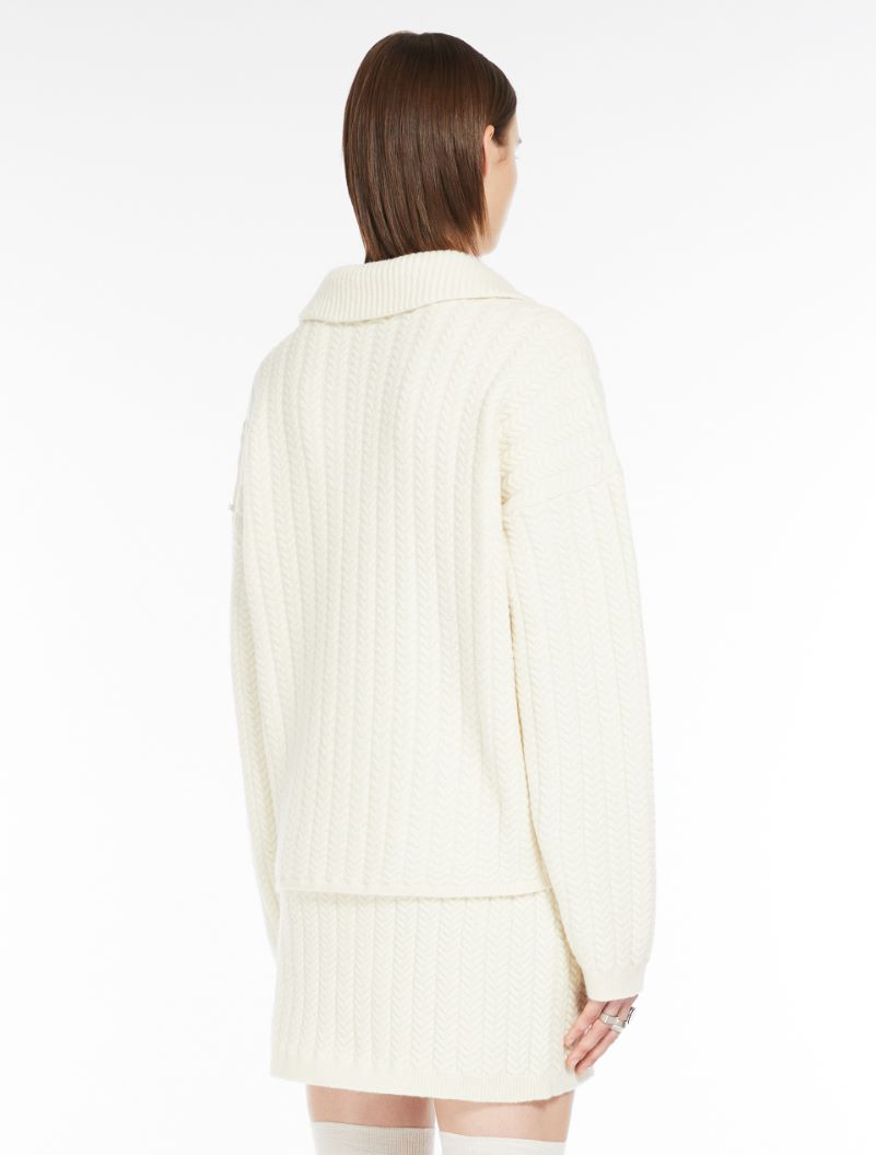 Wool jacket - IVORY - Sportmax