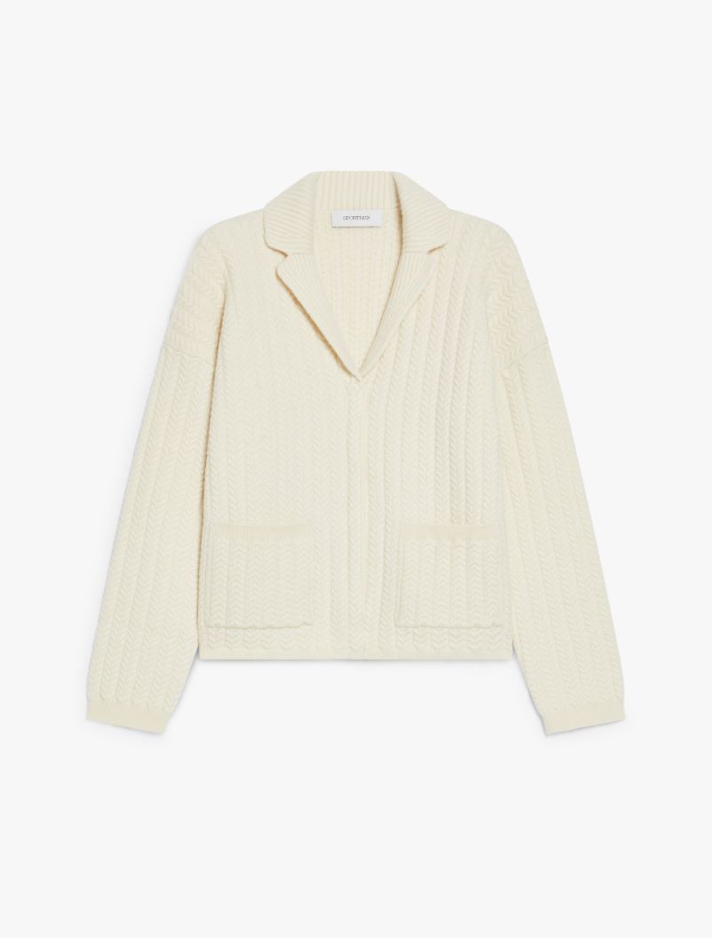 Wool jacket - IVORY - Sportmax