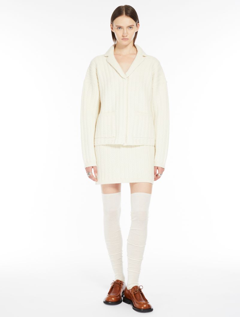 Wool jacket - IVORY - Sportmax