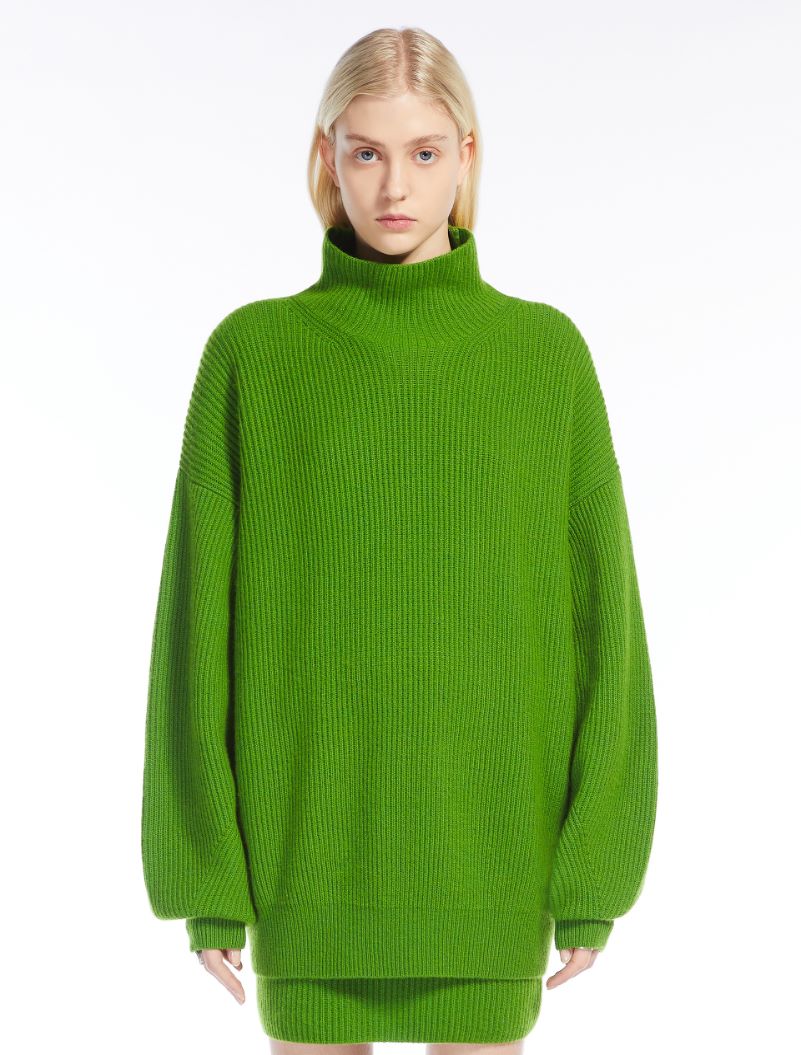 Wool and cashmere high-neck sweater - GREEN - Sportmax