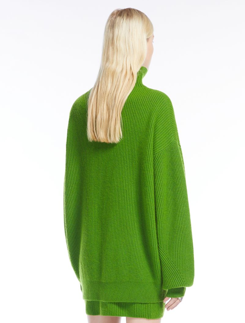 Wool and cashmere high-neck sweater - GREEN - Sportmax