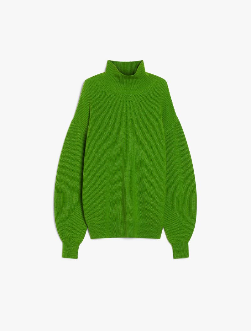 Wool and cashmere high-neck sweater - GREEN - Sportmax