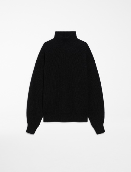 Maglia a collo alto in lana e cashmere - NERO - Sportmax