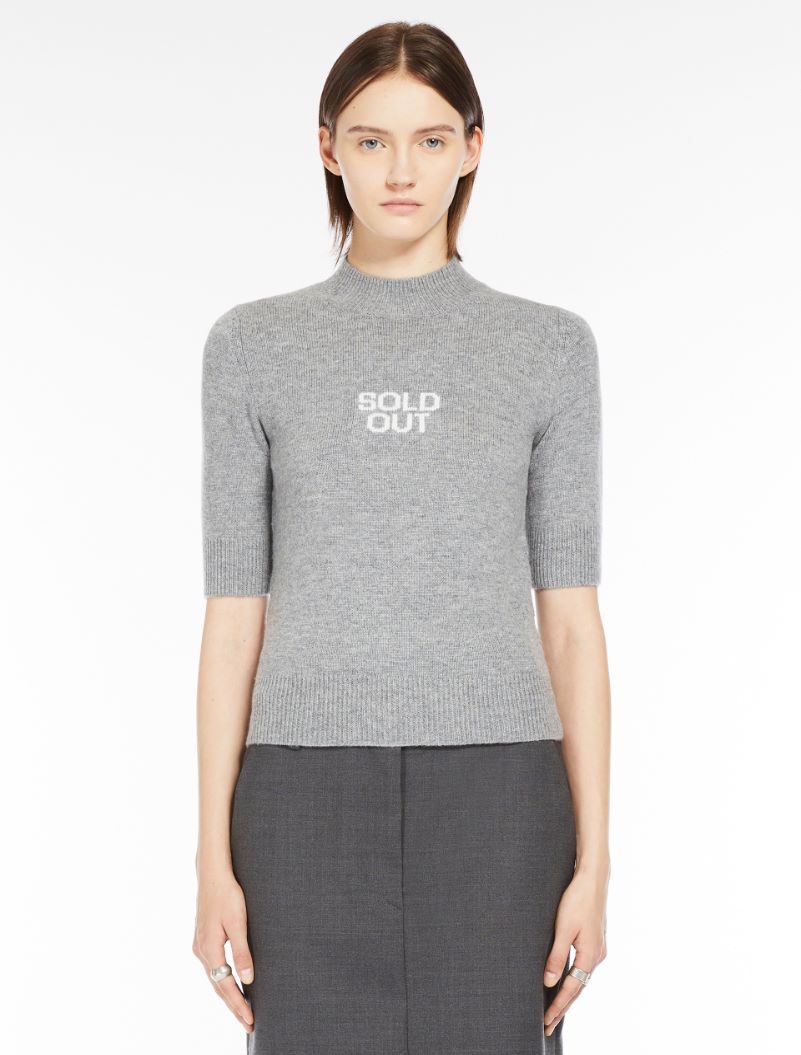 Short-sleeved wool and cashmere sweater - AVIO - Sportmax