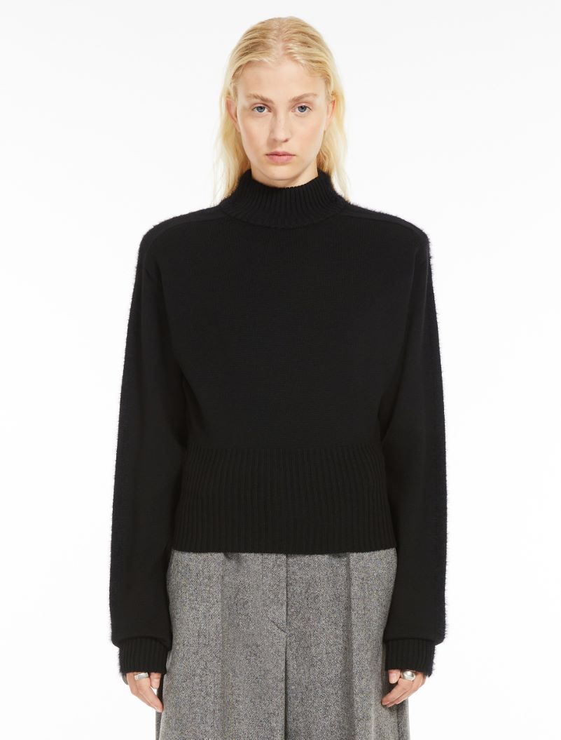 Inlaid wool sweater - BLACK - Sportmax