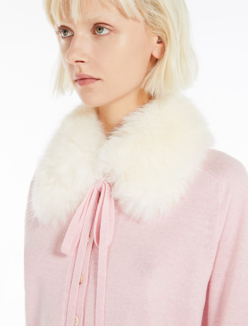 Detachable-collar cardigan - PINK - Sportmax