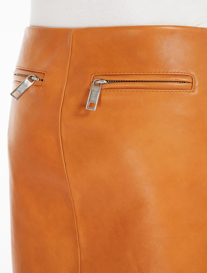 Leather skirt - CARAMEL - Sportmax