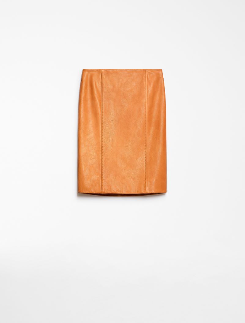 Leather skirt - CARAMEL - Sportmax