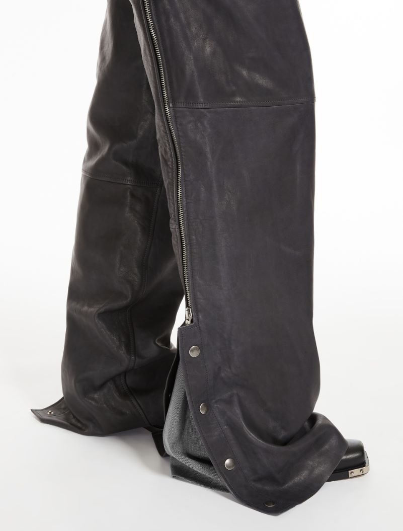 Nappa-leather chaps - DARK GREY - Sportmax