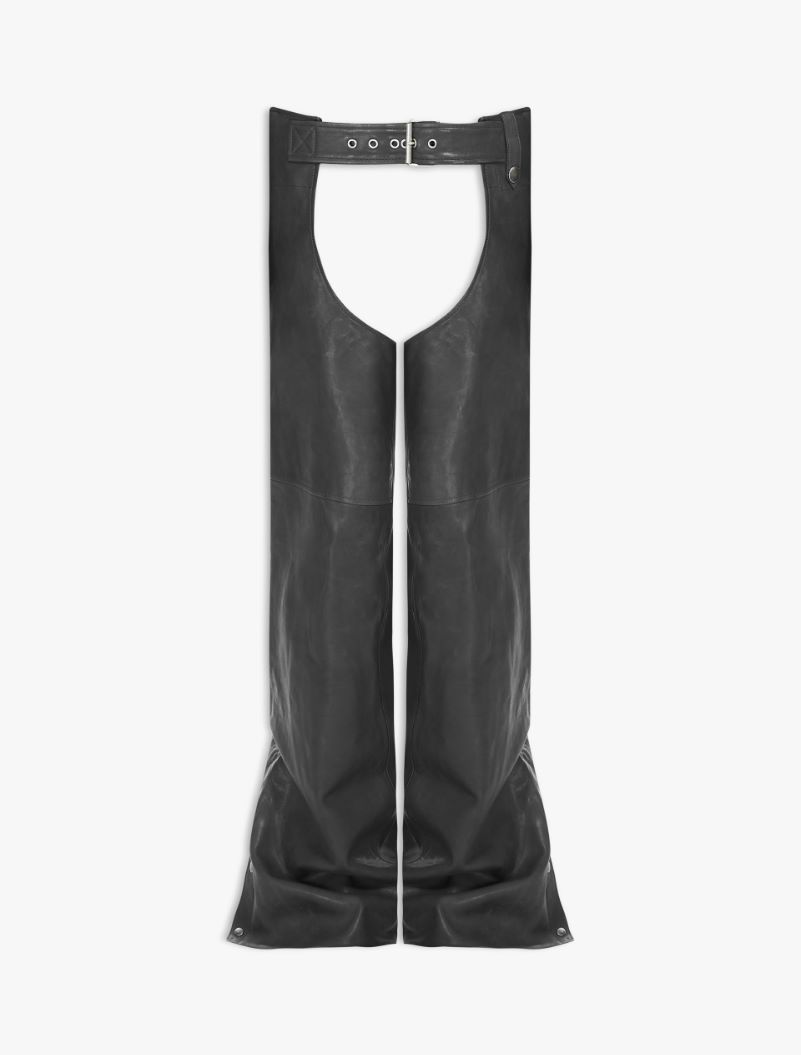 Nappa-leather chaps - DARK GREY - Sportmax