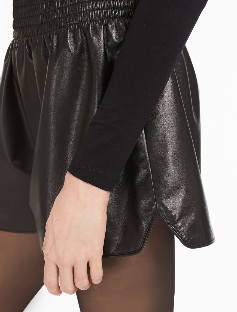 Nappa-leather shorts - BLACK - Sportmax