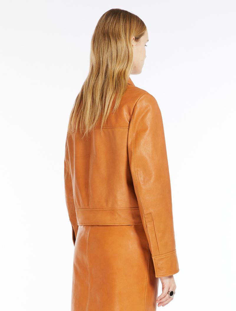 Leather jacket - CARAMEL - Sportmax