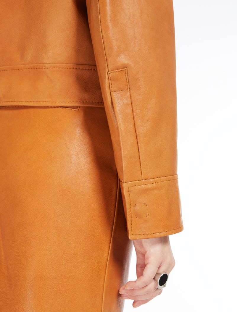 Leather jacket - CARAMEL - Sportmax