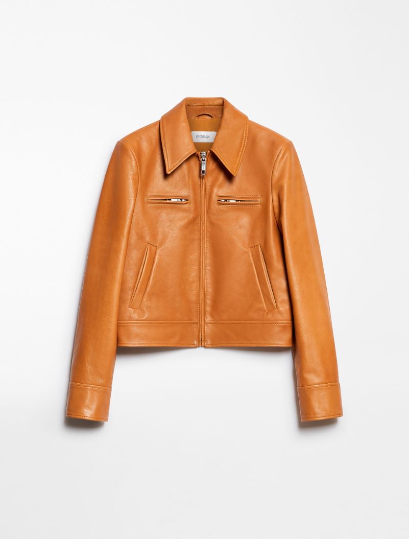 Leather jacket - CARAMEL - Sportmax