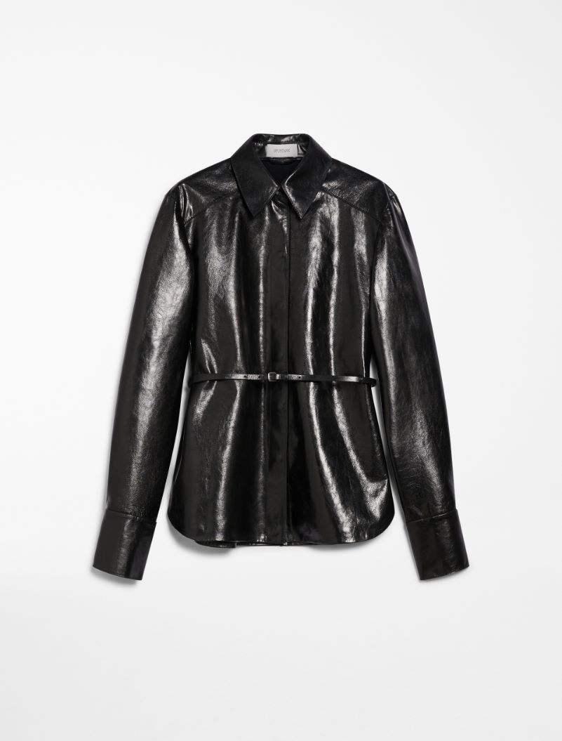 Nappa-leather shirt - BLACK - Sportmax