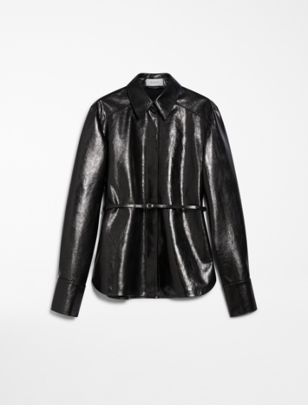 Nappa-leather shirt - BLACK - Sportmax