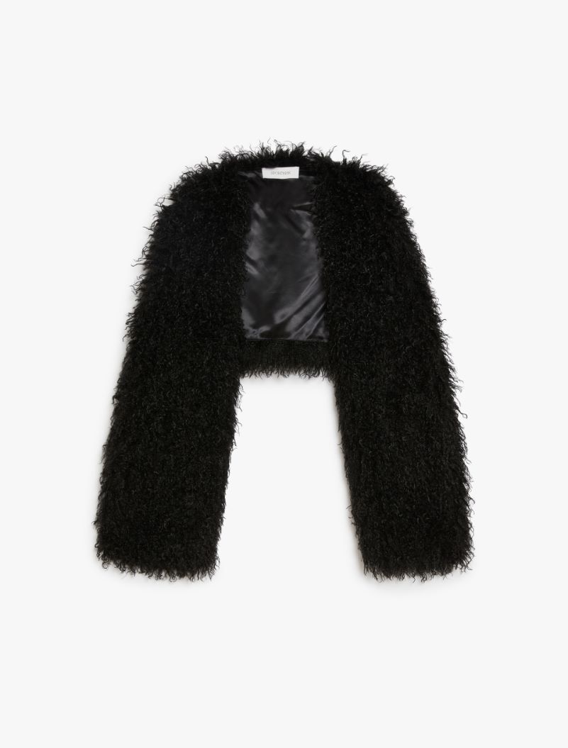 Coprispalle in tessuto furry - NERO - Sportmax