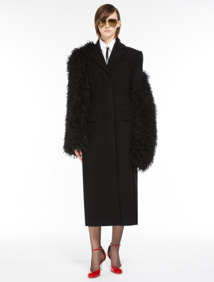 Faux-fur shrug - BLACK - Sportmax