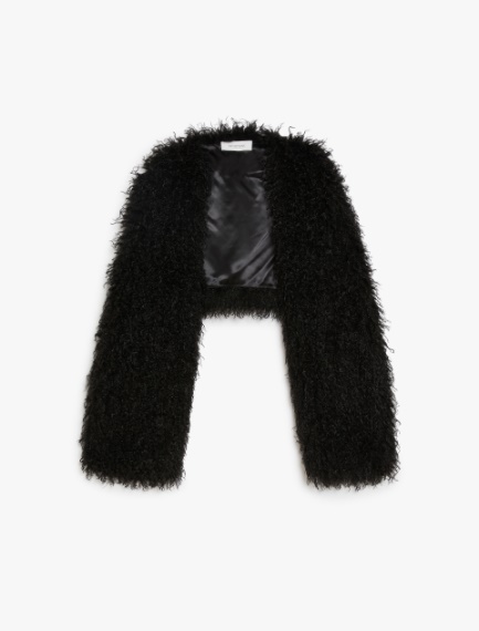 Faux-fur shrug - BLACK - Sportmax