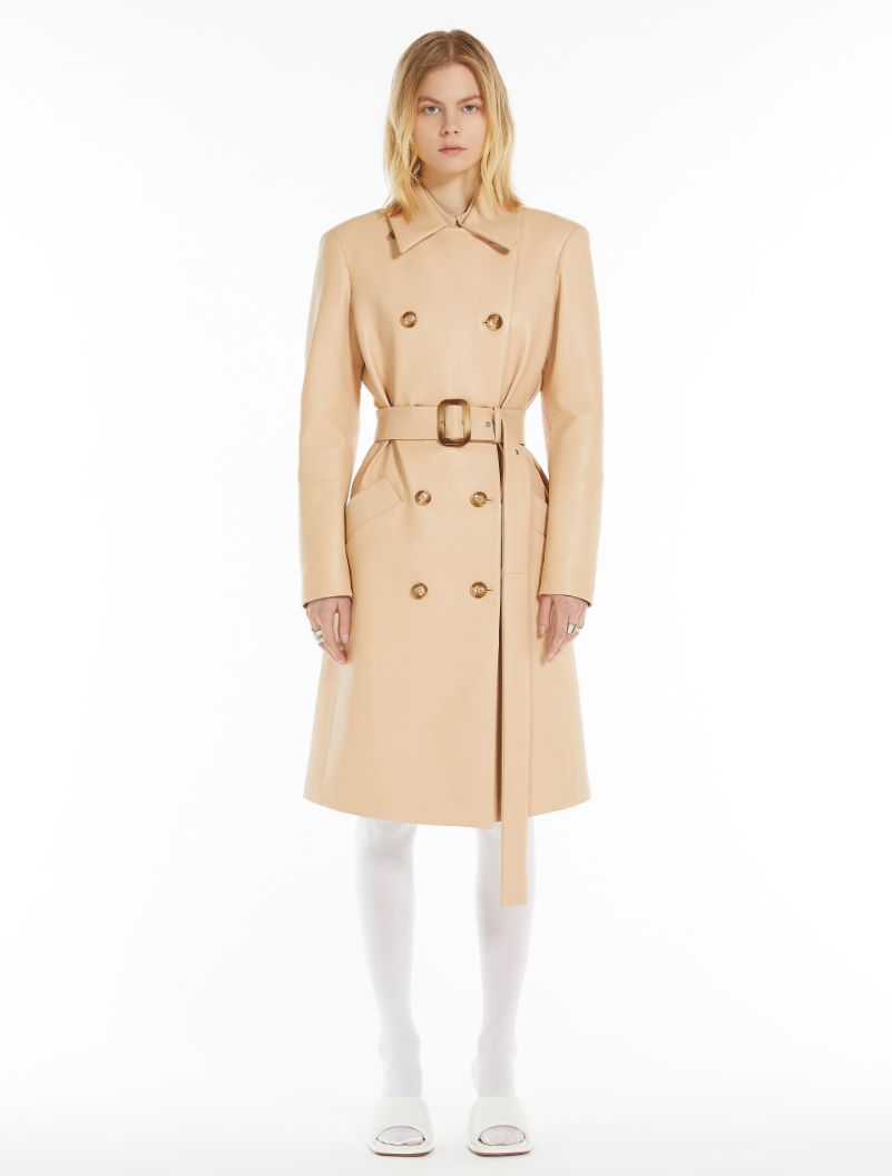 Nappa leather trench coat - NUDO - Sportmax