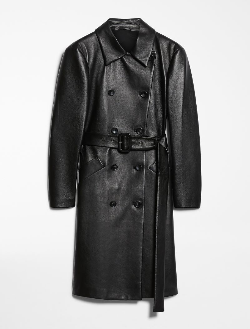 Nappa leather trench coat - BLACK - Sportmax