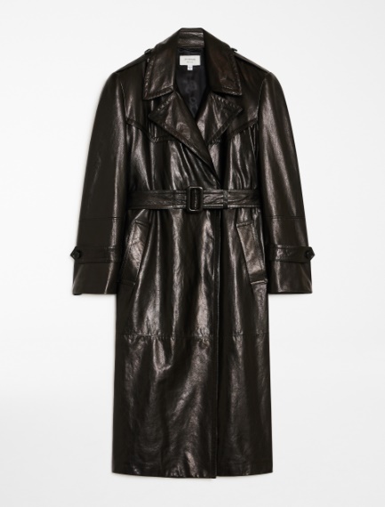 Nappa-leather trench coat - BLACK - Sportmax