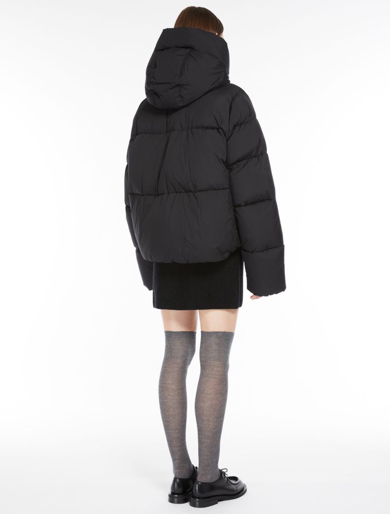 Oversized waterproof fabric down jacket - BLACK - Sportmax