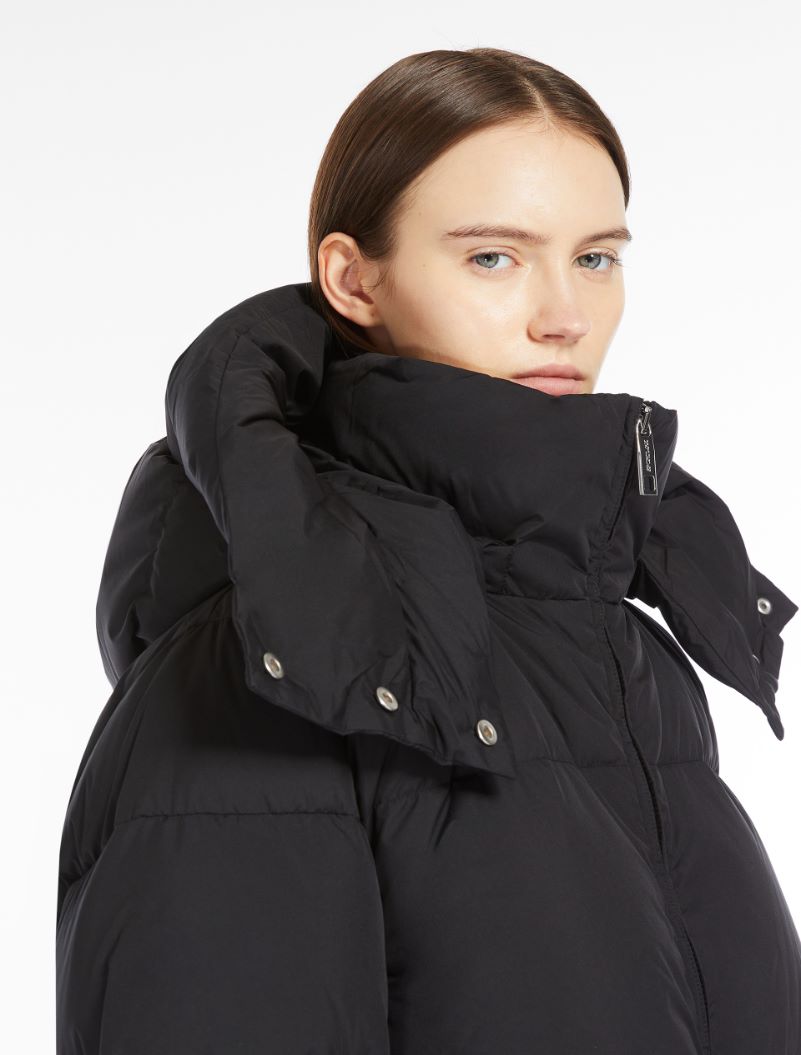 Oversized waterproof fabric down jacket - BLACK - Sportmax