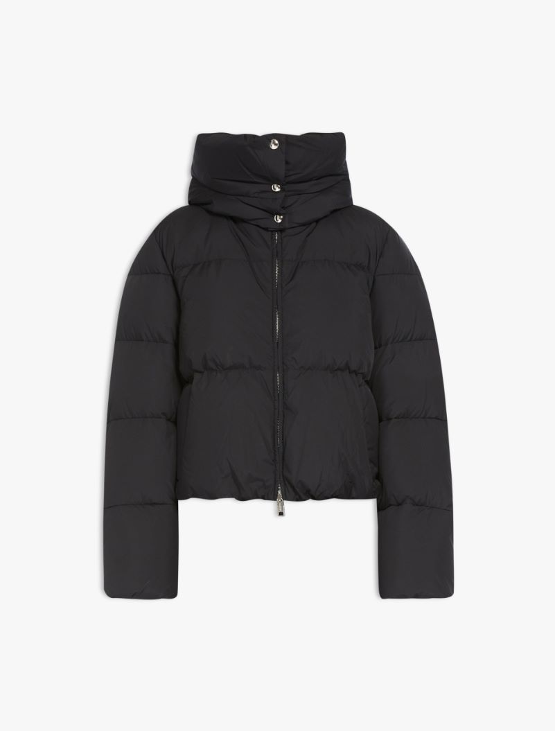 Oversized waterproof fabric down jacket - BLACK - Sportmax