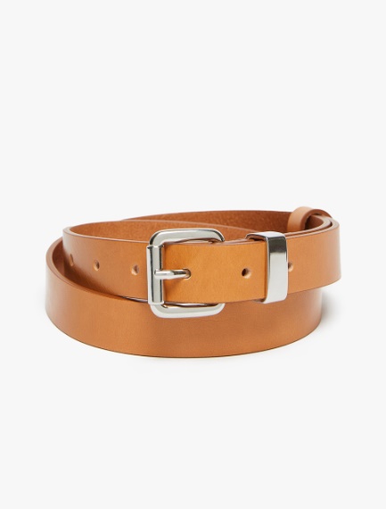 Thin leather belt - TOBACCO - Sportmax