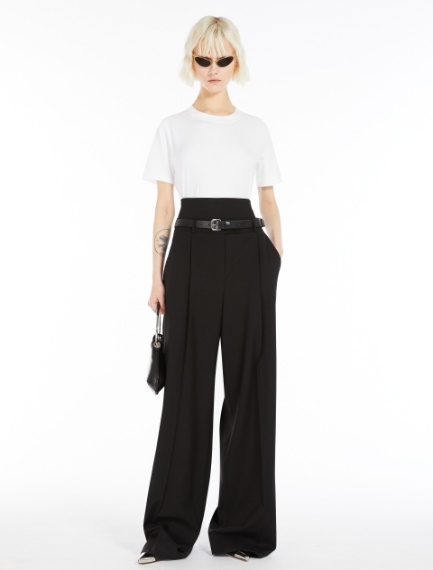 Thin leather belt - BLACK - Sportmax