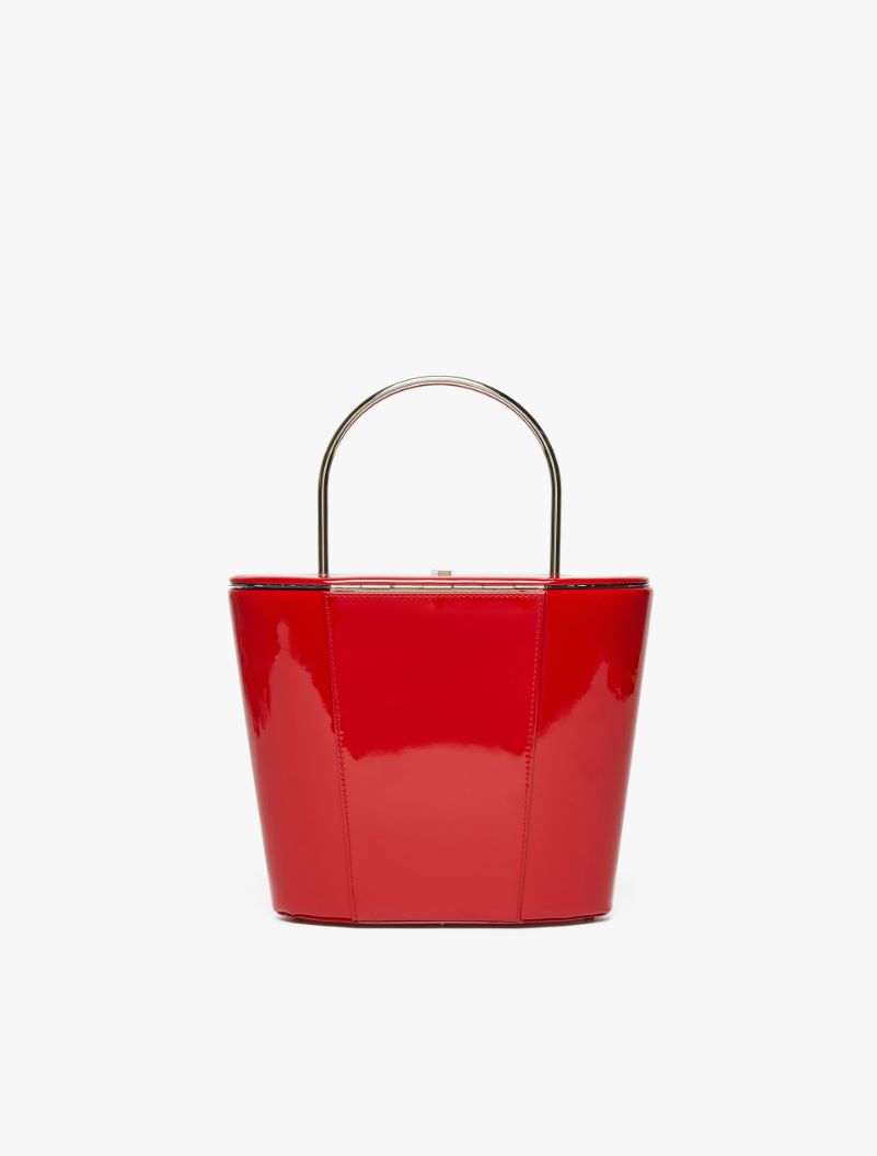 Patent-leather bucket bag - RED - Sportmax