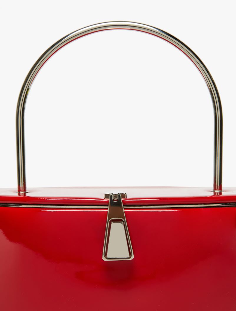 Patent-leather bucket bag - RED - Sportmax