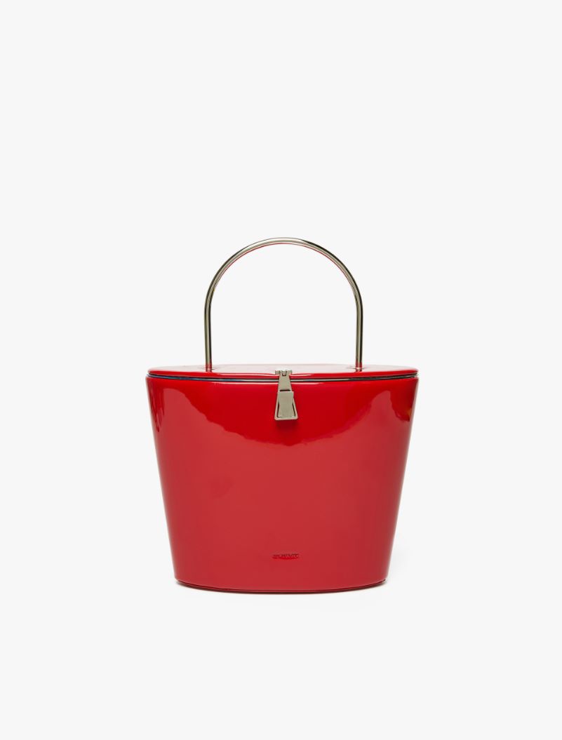 Patent-leather bucket bag - RED - Sportmax