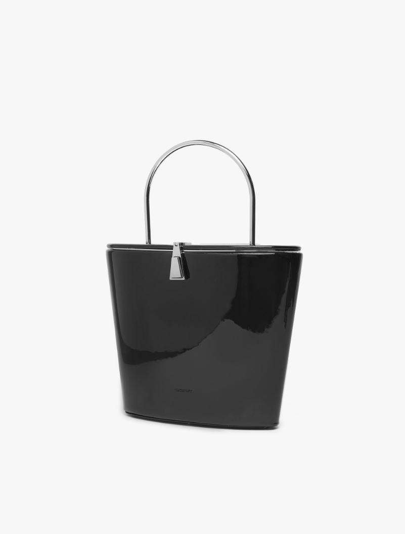 Patent-leather bucket bag - BLACK - Sportmax