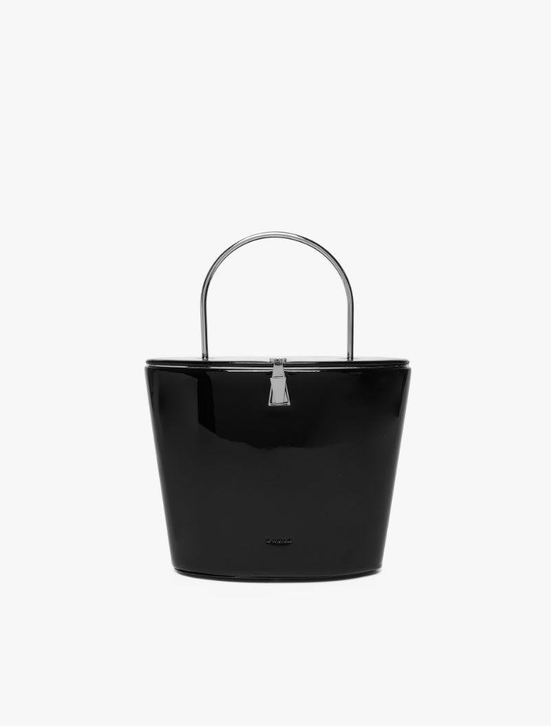 Patent-leather bucket bag - BLACK - Sportmax