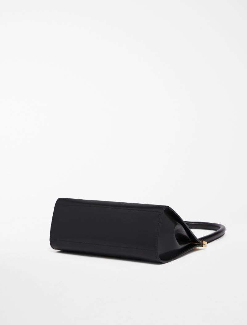 Medium leather Lizzie Bag - BLACK - Sportmax